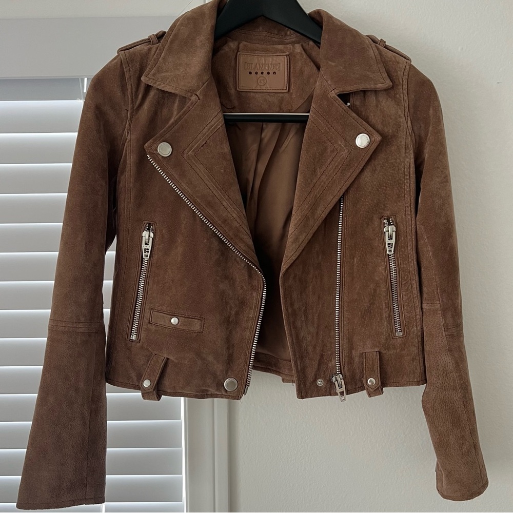 NWOT Blank NYC Suede Moto Jacket Size XS - Picture 2 of 4